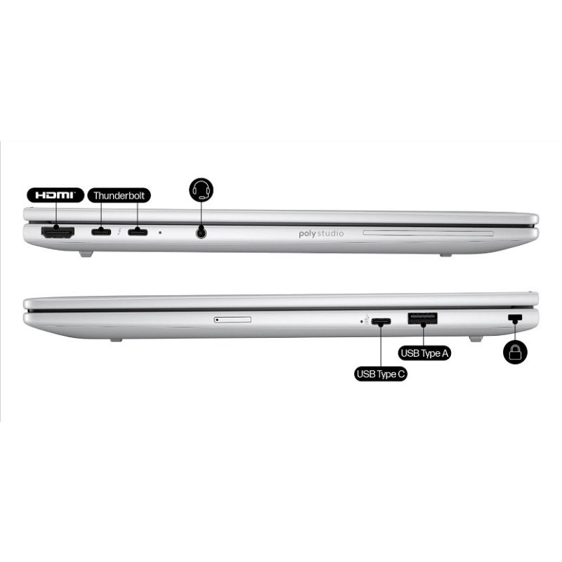 9. HP EliteBook 8 G1i AI Intel Core Ultra 5 225U Laptop 35.6 cm (14") WUXGA 24 GB DDR5-SDRAM 512 GB SSD Wi-Fi 6E (802.11ax) Windows 11 Pro AI PC Silver