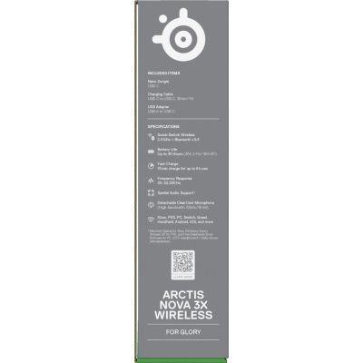 8. Steelseries Arctis Nova 3X Wireless for Xbox, Aqua Headphones
