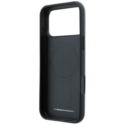 7. BMW M Blue Perfo Metal Logo MagSafe Case for iPhone 18 Pro Max / 17 Pro Max - Gray