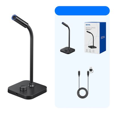7. BOYA CM40 wired conference microphone - black