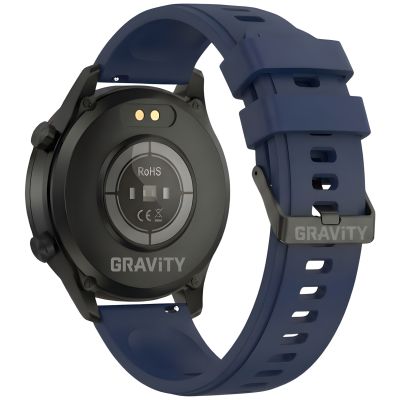 16. Smartwatch Gravity Black 2 Straps GT10-5