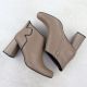 4. Elegant beige leather ankle boots with a block heel Jezzi OLI21-2