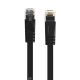 2. Orico PUG-C7B CAT7 10Gbps RJ45 Ethernet Network Cable, Flat LAN Internet Cable, 1 m – Black