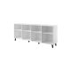 2. FARO chest of drawers 200x42x82 white matt + craft oak