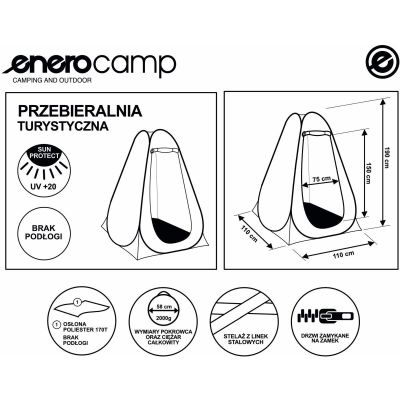 9. TOURIST CHANGING ROOM TENT 110X110X190CM