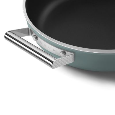5. Smeg DPF2812EGM Pfanne, 28 cm, Keramik, Edelstahlgriffe, Smaragdgr?n