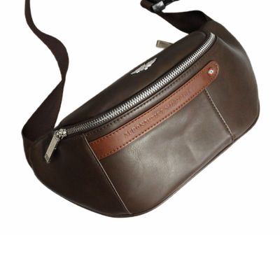 3. Aeronautica Militare Waist Bag Brown - AM-393-MORO