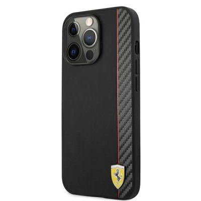 2. Ferrari FESAXHCP13XBK iPhone 13 Pro Max 6,7" czarny/black hardcase On Track Carbon Stripe