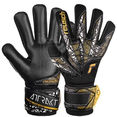 2. Reusch Attrakt Silver NC Finger Support Jr gloves 54 72 250 7740