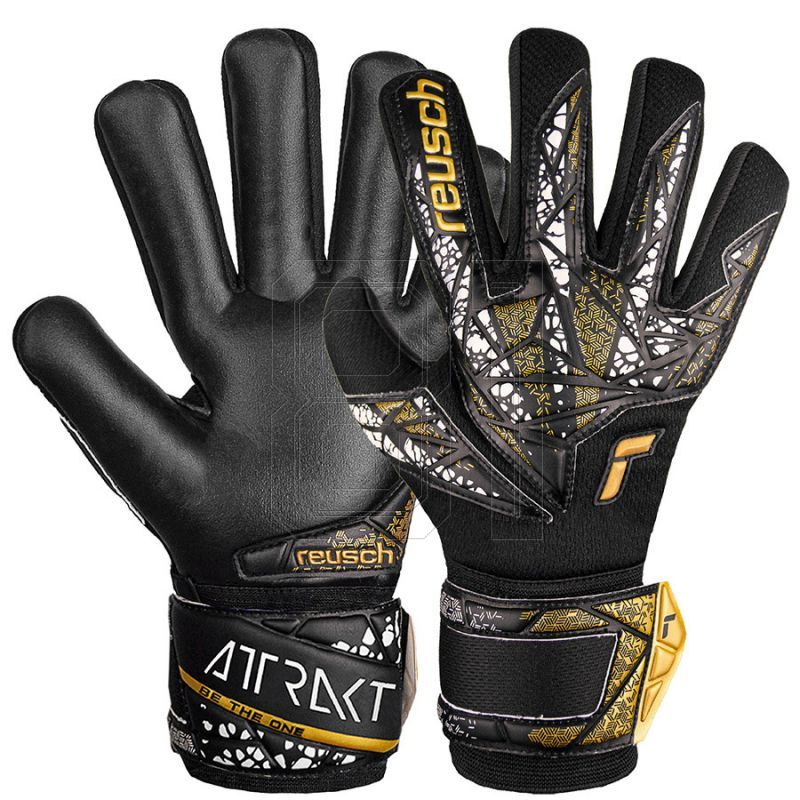 2. Reusch Attrakt Silver NC Finger Support Jr gloves 54 72 250 7740