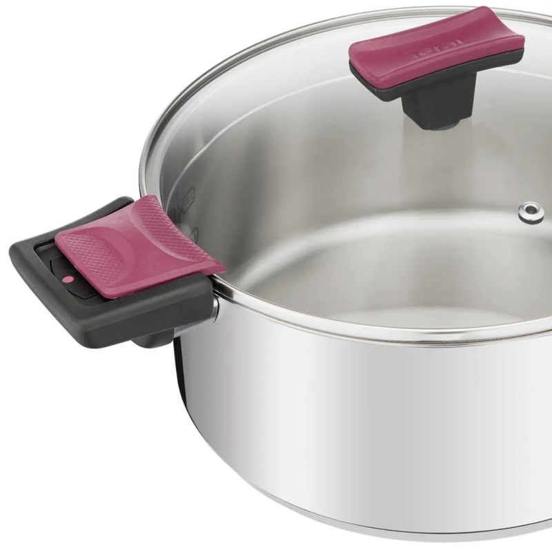 6. TEFAL Cook & Clip pot set 10 pieces G723SA74