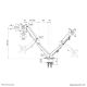 3. Neomounts DS70-700BL2 Monitor Holder/Stand 68.6 cm (27") Desk Black
