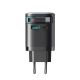 3. Joyroom JR-TCL02 65W USB-A USB-C GaN charger with built-in USB-C cable - black