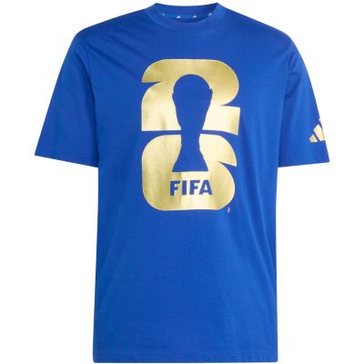 2. adidas FIFA World Cup 26 Official Emblem Men's T-Shirt Blue KB3705