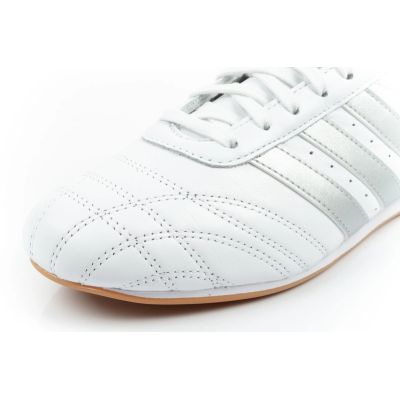 6. Adidas women's sports shoes Taekwondo Lace white fashionable leather