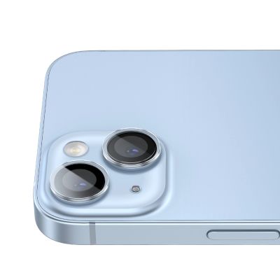 8. Baseus tempered glass for iPhone 14 / iPhone 14 Plus camera lenses transparent + cleaning kit