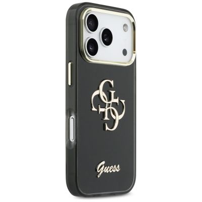 4. Guess IML 4G Script Metal case for iPhone 17 Pro Max - black