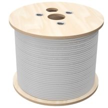 Q-LANTEC Cat. 6 U/UTP Cable, Network Cable, Twisted Pair, LSOH, B2ca 4PR, 1 Gb/s (10 Gb/s up to 55 m), Grey, 500 m (KIU6LSOH500BQ)