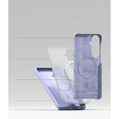 6. Ringke Silicone MagSafe Case for Samsung Galaxy S26+ - Purple