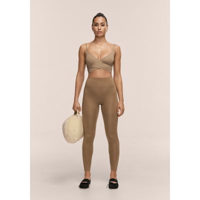 3. CASALL Soft Touch High Waist Tights Women's Training Leggings, Green