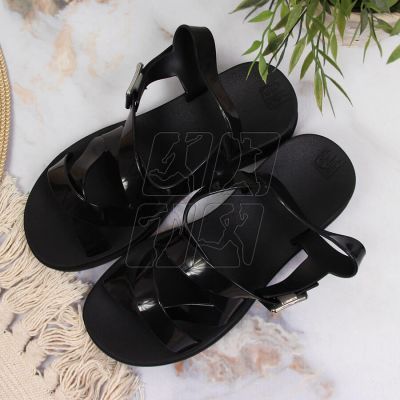 3. Zaxy W INT1714 black rubber Roman sandals