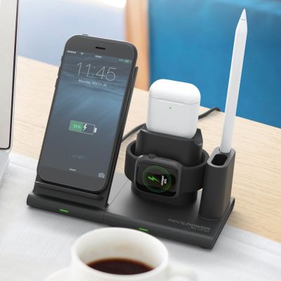 5. RealPower ChargeAIR Connect Smartphone, Smartwatch, Tablet Black USB Wireless Charging Internal