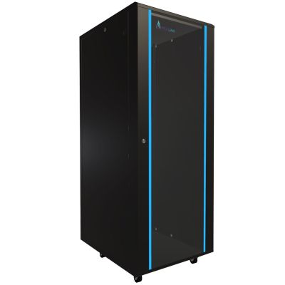 8. Extralink Rack Cabinet 32U 600x800 Black Floor Standing