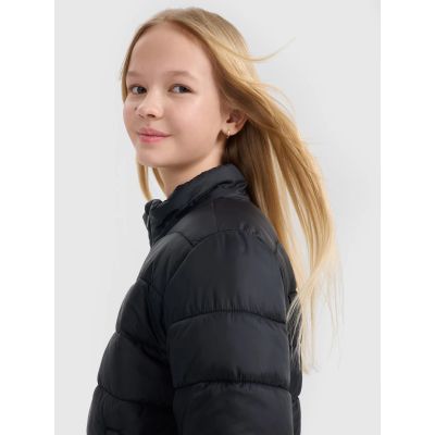 2. Girls' down jacket with synthetic filling 4F 4FJWSS25TDJAF515-20S