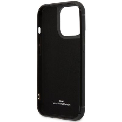 7. Case BMW BMHCP14X22RSEPK iPhone 14 Pro Max 6.7" black/black Leather Card Slot