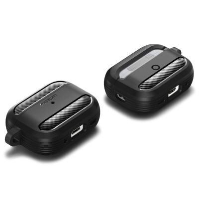 10. Spigen Rugged Armor Case for Apple AirPods Pro 1 / 2 - Matte Black