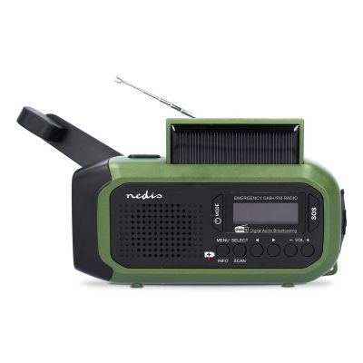 7. Nedis RDDBCR2000GN Portable Digital Radio Black, Green