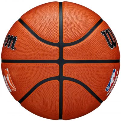 6. Wilson Jr NBA Logo Auth Outdoor Basketball WZ3011801XB6