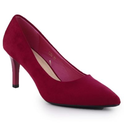 8. Women's fuchsia suede pumps, Sergio Leone 1336