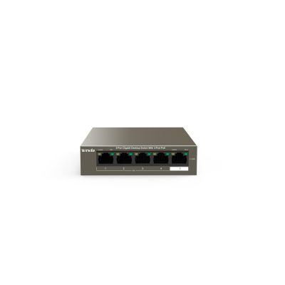 2. PoE switch Tenda TEG1105P-4-63W (5x 10/100/1000Mbps)