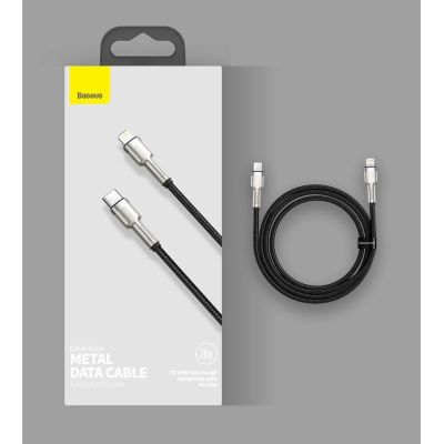 17. Baseus Cafule Series Metal Data USB-C / Lightning 20W PD cable 1 m - black