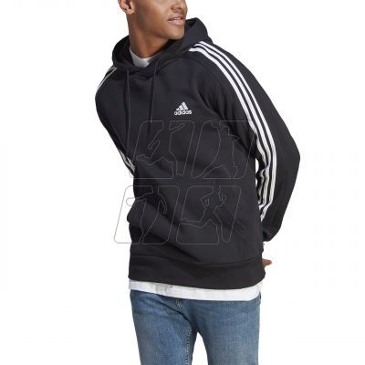 3. Adidas Essentials French Terry 3-Stripes Hoodie M IC0435
