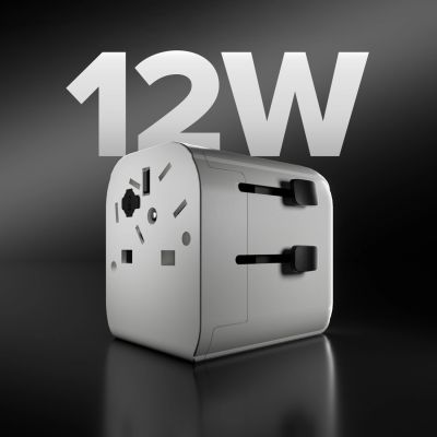 3. SBS universal travel adapter - EU 2xUSB-A - white