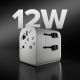 3. SBS universal travel adapter - EU 2xUSB-A - white