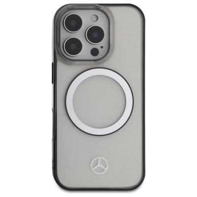 3. Mercedes Printed Logo MagSafe Case for iPhone 16 Pro - Clear