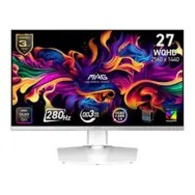 MSI MAG 272QPWDE QD-OLED X28 Computer Monitor 67.3 cm (26.5") 2560 x 1440 px Wide Quad HD White