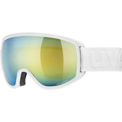 2. Uvex topic FM spheric winter sports goggles White Unisex Blue, Yellow Spherical lens