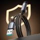 7. Joyroom S-A56 EnjoyX Series 90° USB-A - USB-C 3A cable 1.2m - black
