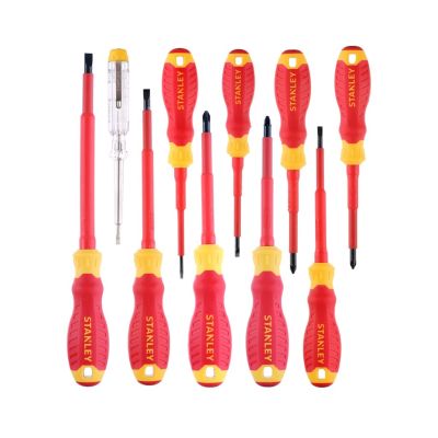 3. Stanley STHT60032-0 Hand Screwdriver Set Straight Screwdriver