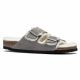 5. Women's/men's insulated flip-flops Birkenstock Arizona Shearling Stone Coin suede with lamb's wool narrow (1017403)