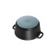 2. Staub Round Cast Iron Pot - 3.8 ltr, Black