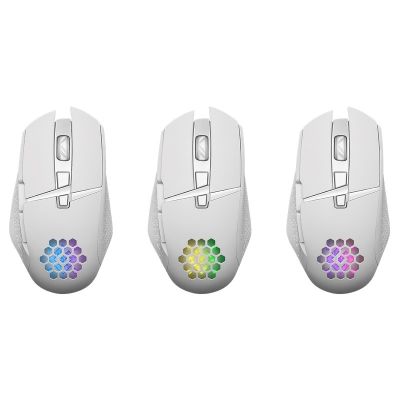 3. Defender Mouse GM-514 Glory Optical RF RGB 3200DPI 7P White 52513