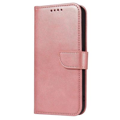 2. Magnet Case elegant case cover with a flap and stand function for Samsung Galaxy A73 pink