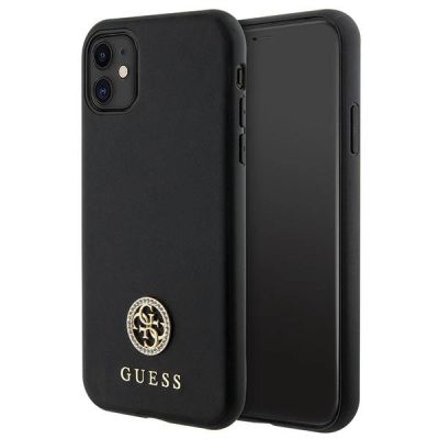 Guess Strass Metal Logo iPhone 11 / Xr 6.1" Case - Black