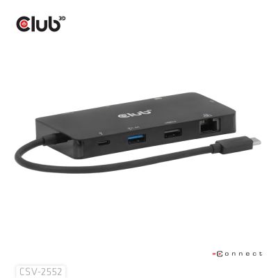 9. Club3D USB-C 9in1-HUB >2xHDMI/2xUSB/USB-C/LAN 4K60Hz PD100W retail