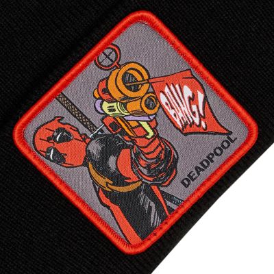 3. Capslab Marvel Deadpool Hat CL-MAR-1-BON1-BAN1 Black One size